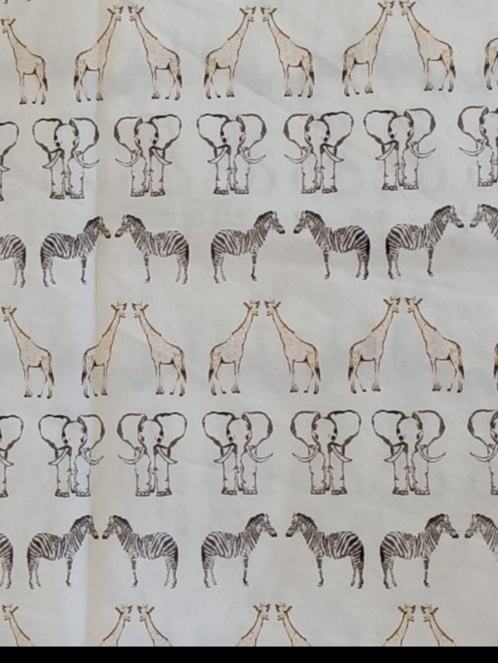 Restoration Hardware Baby & Child Safari Print Twin Flat Sheet